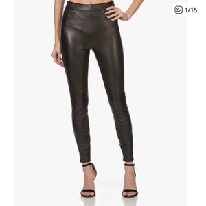Spanx Black Faux leather leggings